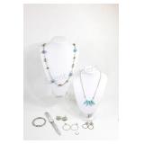 Costume Necklace, Earrings, Bangles & Watch