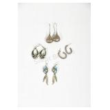 Sterling & Turquoise Mexico Earrings & Gemstones