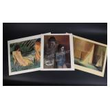 Abstract x 3 Lithographs, Signed to Print