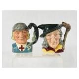 Pied Piper &  St. George Royal Doulton Jugs