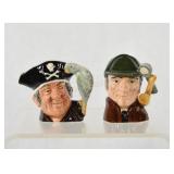 Long John Silver & The Sleuth Royal Doulton Jugs