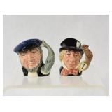 Mad Hatter & Capt Ahab Royal Doulton Character Jug