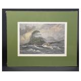 Hand-Colored & Engraved Antique Print, Sealed