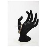 Sterling Silver Etched Bracelet with Safety Chain