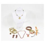 Alpaca Mexico Bracelets, Acrylic Necklace, Watch