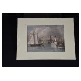 Engraved & Colored The Harbour-Mouth Cobourg