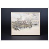 Engraved & Colored Collingwood Harbour c.1882