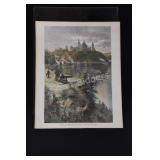 Engraved & Colored Ottawa Parliament Buildings