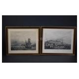 Antique Engraved Print Scenes, c.1840 & 1860