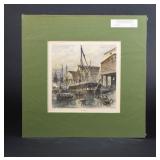 Hand-Colored & Engraved Antique Print, Sealed