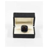 Sterling Silver Onyx Stone Ring