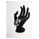 Sterling Silver & Blue Turquoise Stone Bracelet