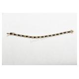 Sterling Silver & Black Onyx Stone Bracelet