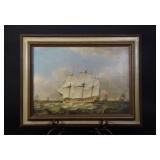 H.M.S. Victory at Sea 1793 by Monamy Swaine Print