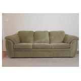 Soft Touch Three Seater Sofa with Rolled Arms