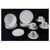 White Embossed Fruit De Blanc Set