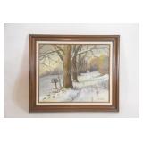 Original Signed P. Charles Framed Artwork