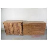 Set ot Laminate WOod Grain Finish Dresser