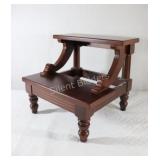 Bombay Company Mahogany Finish Two Step Bed Step