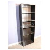 Chocolate Brown Laminate Book Case, 2PC