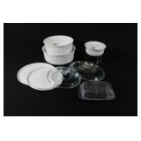 Corning Ware French White Stoneware w Lids