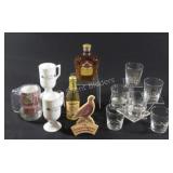 Sealed Crown Royal, Glasses,  Drivers Whisky