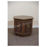 Octagon Shape Vintage End / Side Table