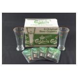 Sealed Box of Carlsberg Beer Glasses & Coasters