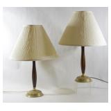 Mid Century Modern Wood Table Lamps