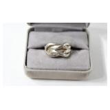 Sterling Silver Scroll Designer Ring 4.7 Grams