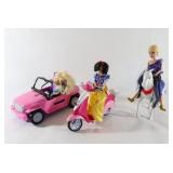 Barbie Dolls, Jeep & Horse