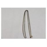 Sterling Silver Chain Link Necklace, 4.1 Grams