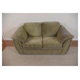Soft Touch Green Tone Three Love Seat