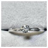 10K Diamond(0.18ct) Ring