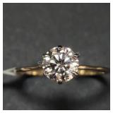 10K Moissanite(0.95ct) Ring