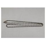 Sterling Silver Chain Link Necklace, 5.1 Grams