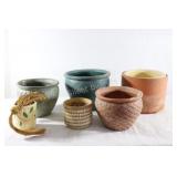 Assortment of Clay & Ceramic Planters