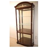 Glass & Wood Curio Display Cabinet