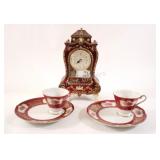 Mantel Plastic TITA-DONG Clock w Luncheon Set