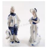 Victorian Hand Painted Porcelain Figurines