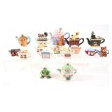 Collection of Miniature Ceramic & Resin Teapots