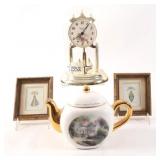 Bulova Anniversary Clock, Thomas Kinkade Tea Pot