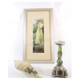 Pillar Candle Holder, Framed Print & Metal Wall co