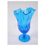 Fenton Art Glass Vase in the "Colonial Blue" Color