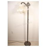 Metal Floor Light w Bridge Arm Design