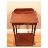 Wooden Side / End Table w Centre Drawer