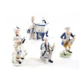 Victorian Hand Painted Porcelain Musical Figurines