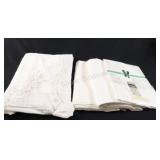Cotton & Battenburg Lace White Tablecloths