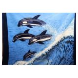 VTG  San Marcos Reversible Dolphin Blanket,