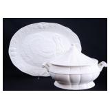 Large Turkey Ceramic Platter w Soup Terrain